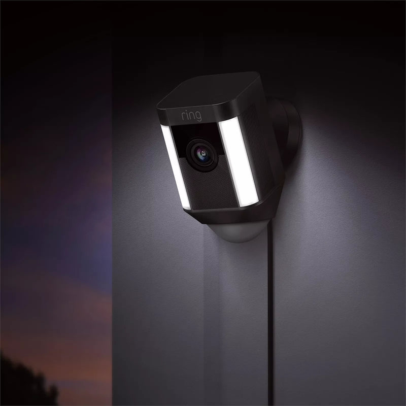 RING Spotlight Wired Camera - Black [8SH1P7-BAU0]