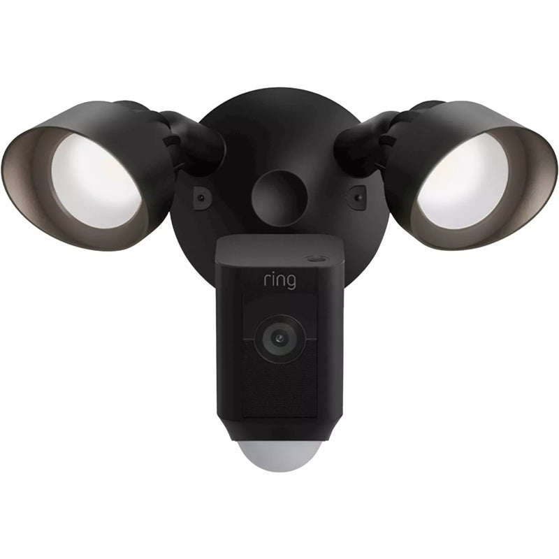 RING Floodlight Camera Wired Plus - Black [B08F63QFMP]