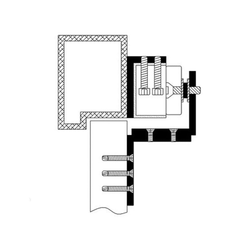 LOCKWOOD S1318A EMZ8B-SLZ Single L&Z Bracket