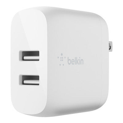 BELKIN 2 Port Wall Charger, 20W USB-C (2) PD 3.0, White, 2 YR with CEW $2500