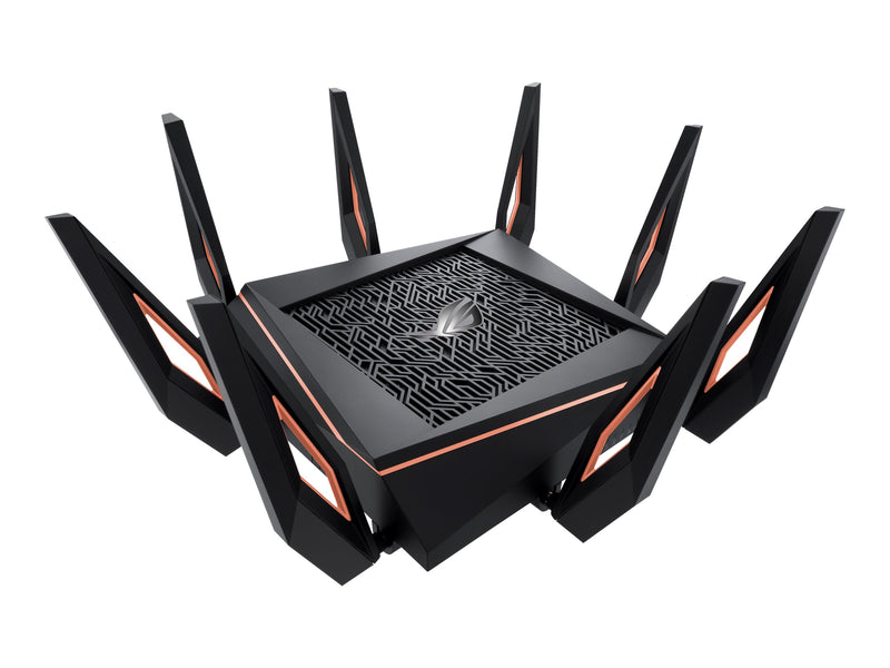 ASUS AX11000 Wireless Tri Band Rog 10 Gigbit Router,10 GbE(4),USB 3.1(2),ANT(8),3YR WTY