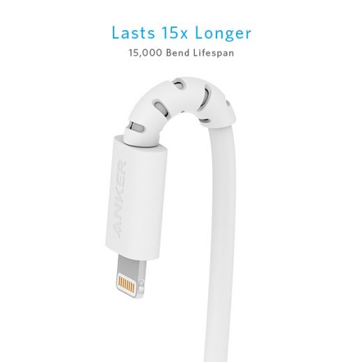 ANKER PowerLine Select USB-C to Lightning Cable 1.8M - WHITE