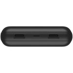 BELKIN BoostCharge PwrBank, 20K mAh, USB-C(1) PD,USB-A (2)15W, BLK, USB-C TO A Cable INC