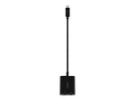 BELKIN Rockstar Adapter, USB-C TO 3.5MM Audio + USB-C Charge, Black