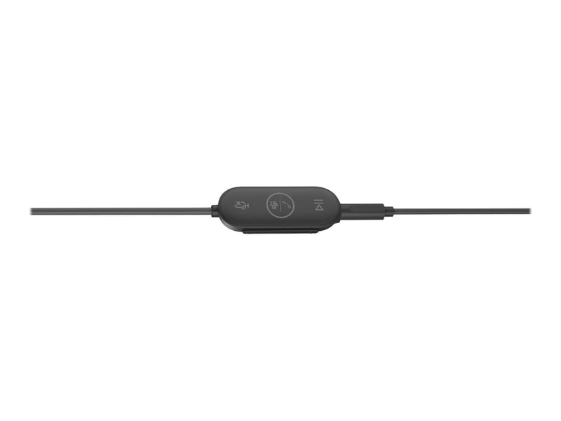 LOGITECH Zone Wired MS Earbuds,Noise Cancelling,3.5MM/USB-C with USB-A Adapter- 2YR WTY