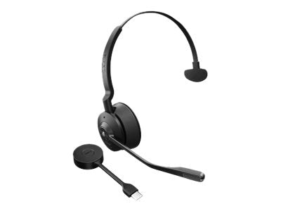 JABRA Engage 55 MS Mono Dect Headset,Link 400C Bluetooth Dongle,SoftPhone/DeskPhone,USB-C