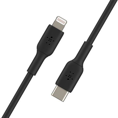 BELKIN 1M USB-C to Lightning Charge/SYNC Cable, MFi, Black, 2 YR