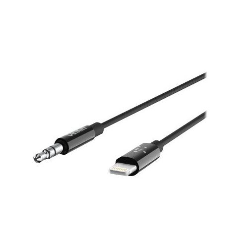 BELKIN 90CM Lightning to 3.5MM Audio Cable, MFi, BLK