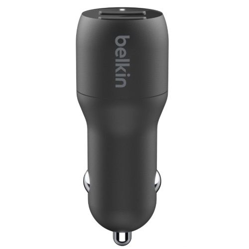 BELKIN 2 Port Car Charger, 12W/2.4A USB-A (2), BLK, 2YR with $2500 CEW