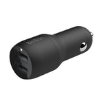BELKIN 2 Port Car Charger, 12W/2.4A USB-A (2), BLK, 2YR with $2500 CEW