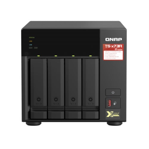 QNAP 4-Bay NAS (No Disk) AMD QC 2.2GHz, 8GB, 2.5GbE(2), M.2(2), TWR, 3YR WTY