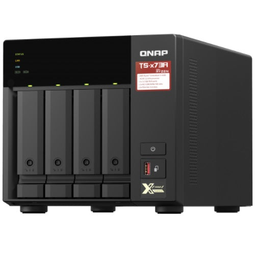 QNAP 4-Bay NAS (No Disk) AMD QC 2.2GHz, 8GB, 2.5GbE(2), M.2(2), TWR, 3YR WTY