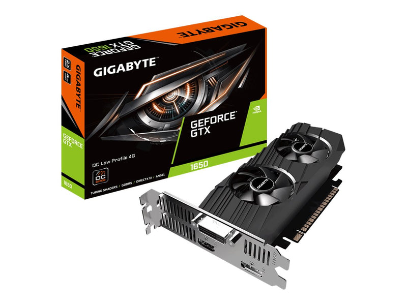 GIGABYTE GF GTX 1650 PCIe x16, 4GB GDDR, OC, Low Profile, 3YR WTY