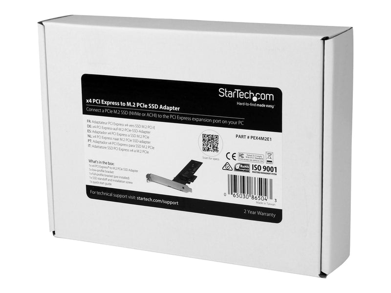 STARTECH PCIe 3.0 X4 TO M.2 SSD Adapter Card, 2YR