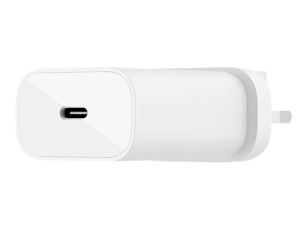 BELKIN 1 Port Wall Charger with PPS, 25W, USB-C (1), INC USB-C Cable, White, 2YR