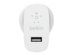 BELKIN 1 PORT Wall Charger, 12W, USB-A (1), Boost Charge, White, 2YR WTY With $2500 CEW