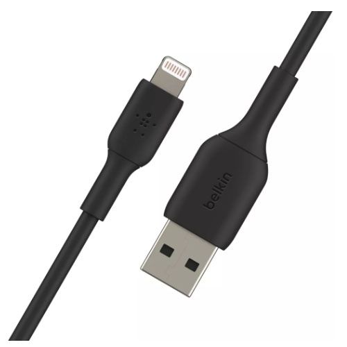 BELKIN 2M USB-A to Lightning Charge/SYNC Cable, MFi, BLK, 2 YR WTY