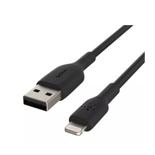 BELKIN 2M USB-A to Lightning Charge/SYNC Cable, MFi, BLK, 2 YR WTY