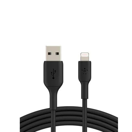 BELKIN 2M USB-A to Lightning Charge/SYNC Cable, MFi, BLK, 2 YR WTY