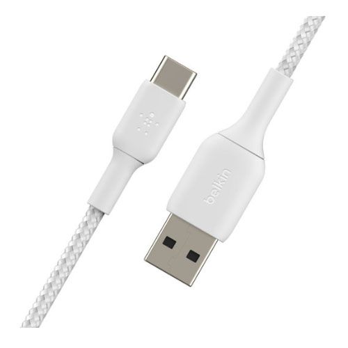 BELKIN 1M USB-A TO USB-C Charge/SYNC Cable, Branded, White, 2YR WTY