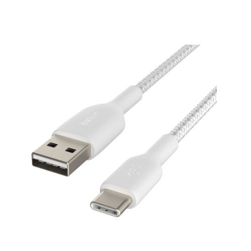 BELKIN 1M USB-A TO USB-C Charge/SYNC Cable, Branded, White, 2YR WTY