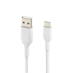 BELKIN 1M USB-A TO USB-C Charge/SYNC Cable, Branded, White, 2YR WTY