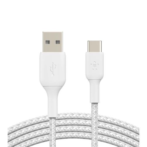 BELKIN 1M USB-A TO USB-C Charge/SYNC Cable, Branded, White, 2YR WTY