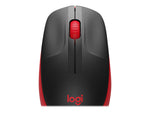 LOGITECH M190 Wireless Mouse Plug and Play, 2.4GHZ Nano Receiver - Red - 1YR WTY