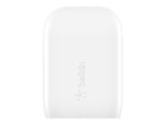BELKIN 1 Port BoostCharger 30W,USB-C PD, Wallcharger, INC USB-C to Lightning Cable, White