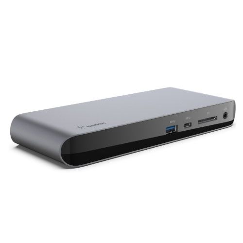 BELKIN ThunderBolt3(USB-C) 4K Dual Display Dock, TB3, USB-C,, DP, USB, RJ45, 85W, AC, 2YR