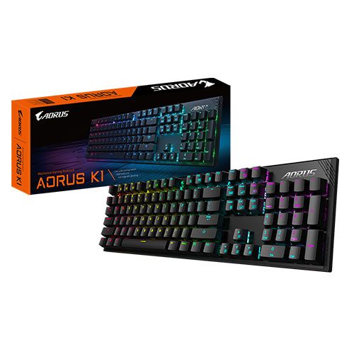 GIGABYTE Aorus K1 Mechanical (Cherry Red) Keyboard, RGB 16.7M Colours, USB, 2YR WTY