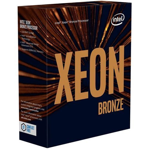 INTEL Xeon Bronze, 3206R, 8 Core, 8 Threads, 11M, 1.90GHZ, 3647, 3 YR WTY