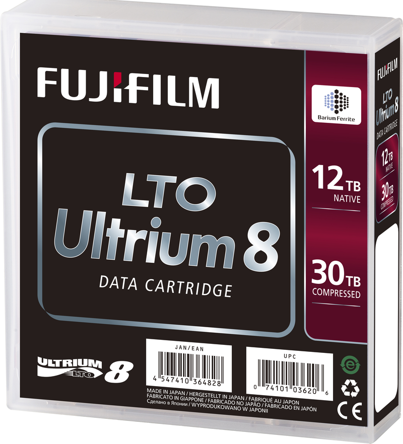 FUJIFILM LTO8 - 12.0/30.0TB Bafe Data Cartridge