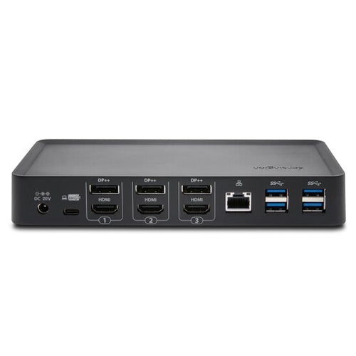 KENSINGTON SD4900P Hybrid Dock, Triple 4K Display, HDMI(3), DP(3), USB-C, USB-A, SD, 60W,