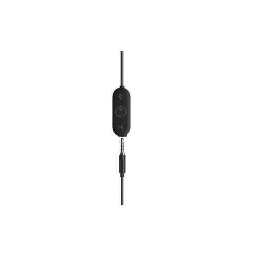 LOGITECH Zone Wired UC Earbuds,Noise Cancelling,3.5MM/USB-C with USB-A Adapter -2YR WTY