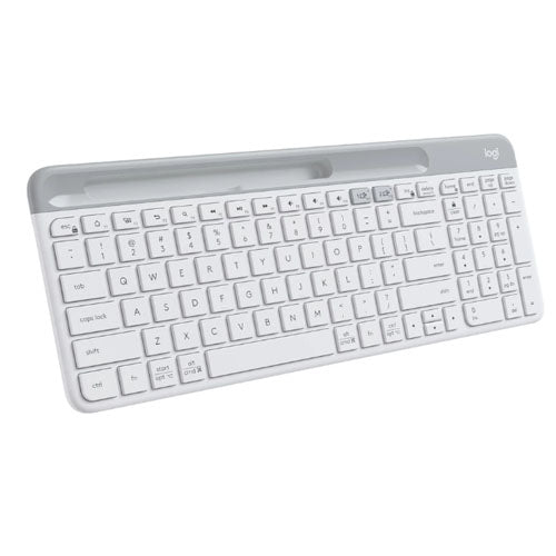 LOGITECH K580 Wireless Keyboard,Multi Device,Unifying Receiver,BT,White-1YR