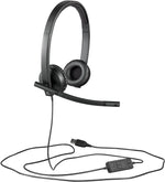 LOGITECH H570E Wired USB Stereo Headset, Noise & Echo Cancelling, 2YR WTY