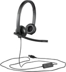 LOGITECH H570E Wired USB Stereo Headset, Noise & Echo Cancelling, 2YR WTY