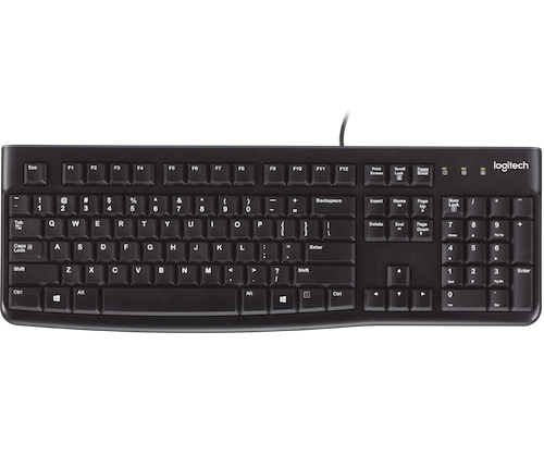 LOGITECH K120 Wired USB Keyboard - 3YR WTY