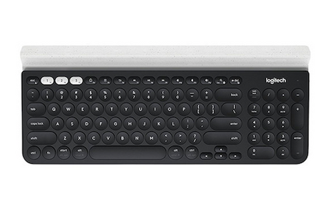 LOGITECH K780 Wireless Keyboard,Cradle,Multi Device,Unifying Receiver,BT,Graphite-1YR
