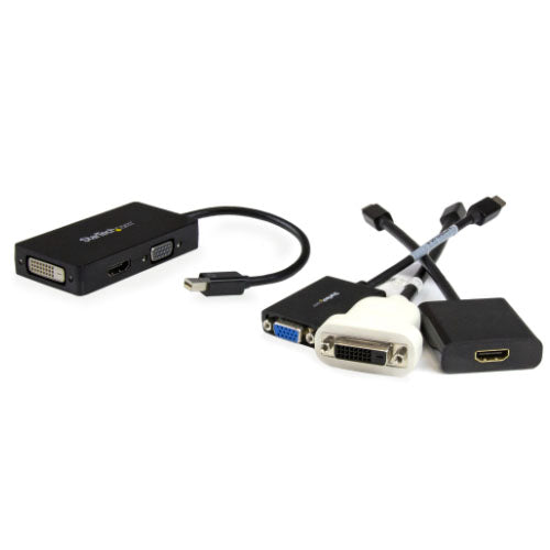 STARTECH Mini DP to VGA OR DVI or HDMI Adapter, Single Display, 3YR