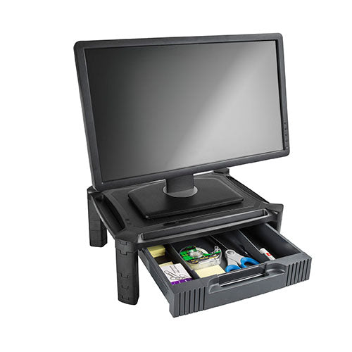 STARTECH Computer Monitor Riser Stand with Drawer - H/ADJ 5YR