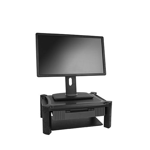 STARTECH Computer Monitor Riser Stand with Drawer - H/ADJ 5YR