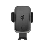MOYORK WATT 15W Mechanical Wireless Qi Car Charger + Suction & Vent Mount - Black