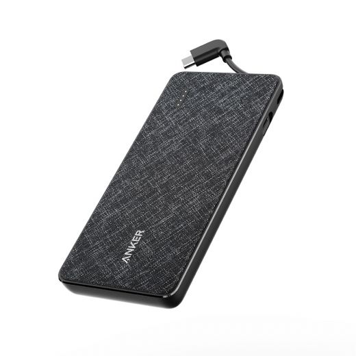 ANKER PowerCore 10000 with TYPE C Cable - BLACK FABRIC