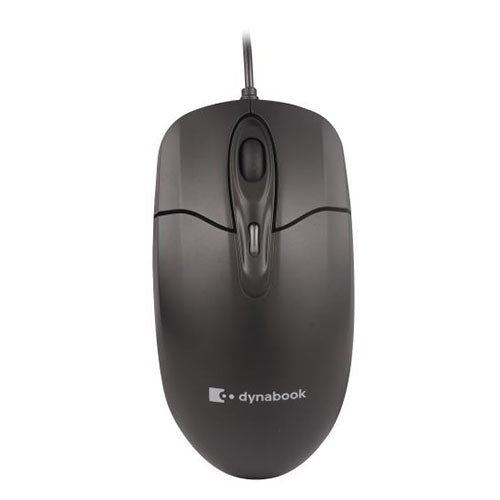 DYNABOOK U60 Wired Full Size USB Optical Mouse, Black