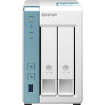 QNAP 2-Bay NAS (NO DISK), Alpine QC 1.7GHz, 1GB, GbE(2), USB, TWR, 2YR WTY