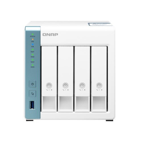 QNAP 4-Bay NAS (No Disk), Alpine QC 1.7GHz, 2GB, 2.5GbE, GbE, USB(3), TWR, 2YR WTY