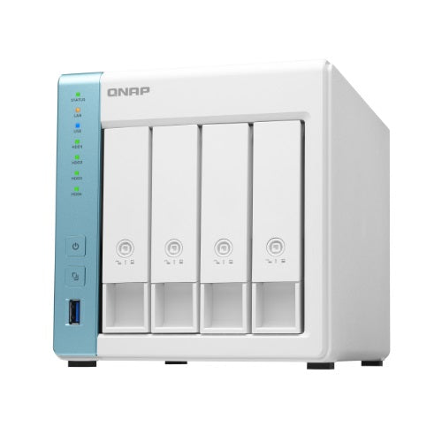 QNAP 4-Bay NAS (No Disk), Alpine QC 1.7GHz, 2GB, 2.5GbE, GbE, USB(3), TWR, 2YR WTY