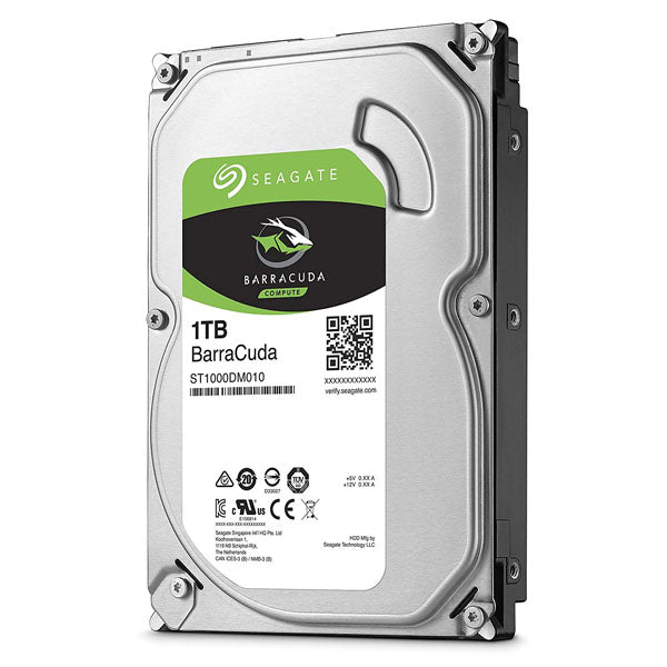 SEAGATE Barracuda Desktop Internal 3.5" Sata Drive, 1TB, 6GB/S, 7200RPM, 2YR WTY